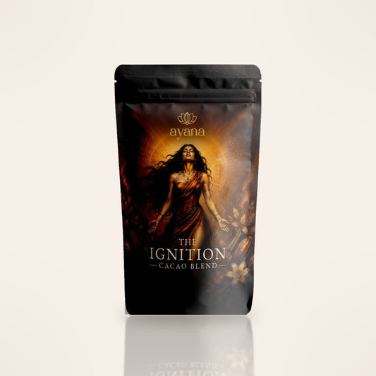 The Ignition von Ayana Rituals – zeremonieller Rohkakao mit Gewürzen im 333 g Standbodenbeutel